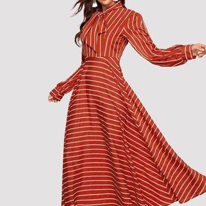 Red and white striped dress 🔴⚪️